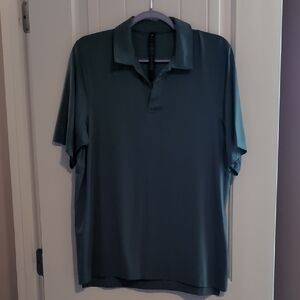Men's Lululemon Logo Sport Polo in Green